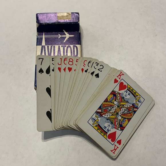 Vintage Aviator Bridge Size Playing Card - Picture 6 of 6